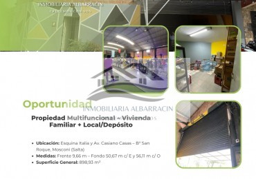 Mosconi - Av. Casiano Casas Galpon Comercial en Venta